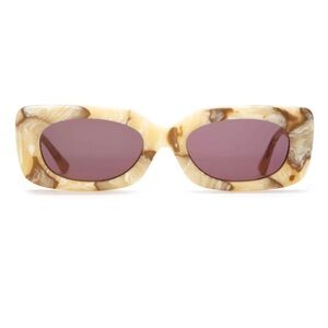 CRAP Eyewear THE SUPA PHREEK - Cream Marble Bio / Plum Sunglasses